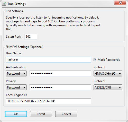 Trap Port Configuration